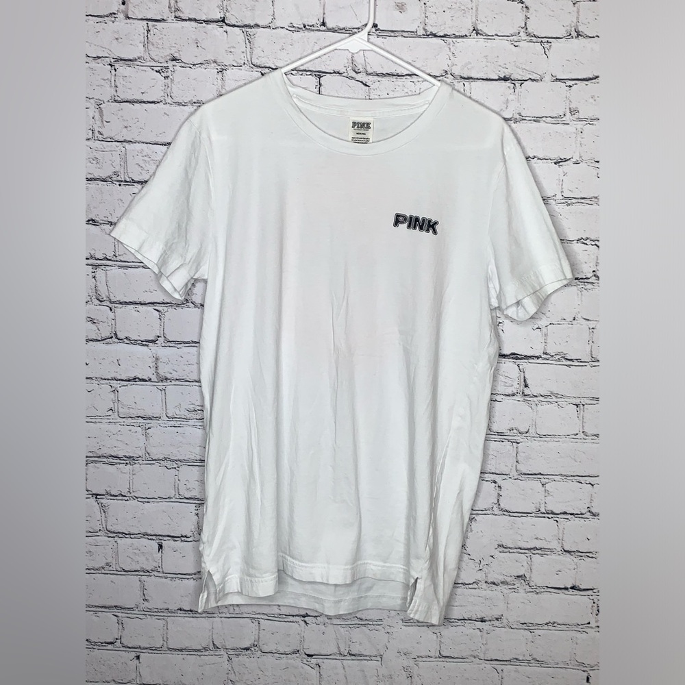 PINK Victoria's Secret White Short Sleeve Tee